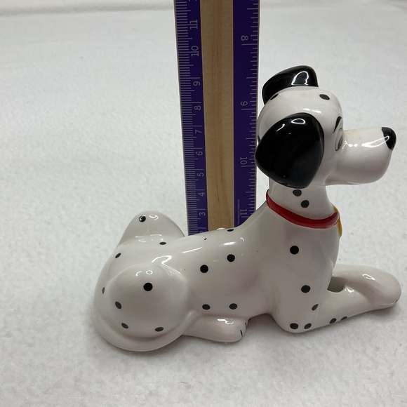 Disney 101 Dalmatians 5" Porcelain Pongo A Red Collar And Gold Medallion Dog - Picture 9 of 10